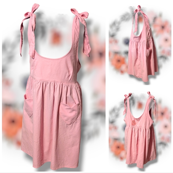 Sugar Thrillz Dresses & Skirts - SOLD🆕 Sugar Thrillz Apron address with self tie shoulders size 3X